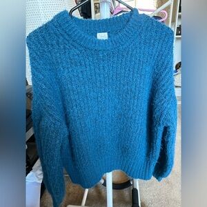 NWOT A New Day Blue XS Women’s Sweater Designer Knit Long Sleeve